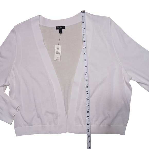 Talbots Cardigan Sweater Lightweight Open-Front - Picture 6 of 7